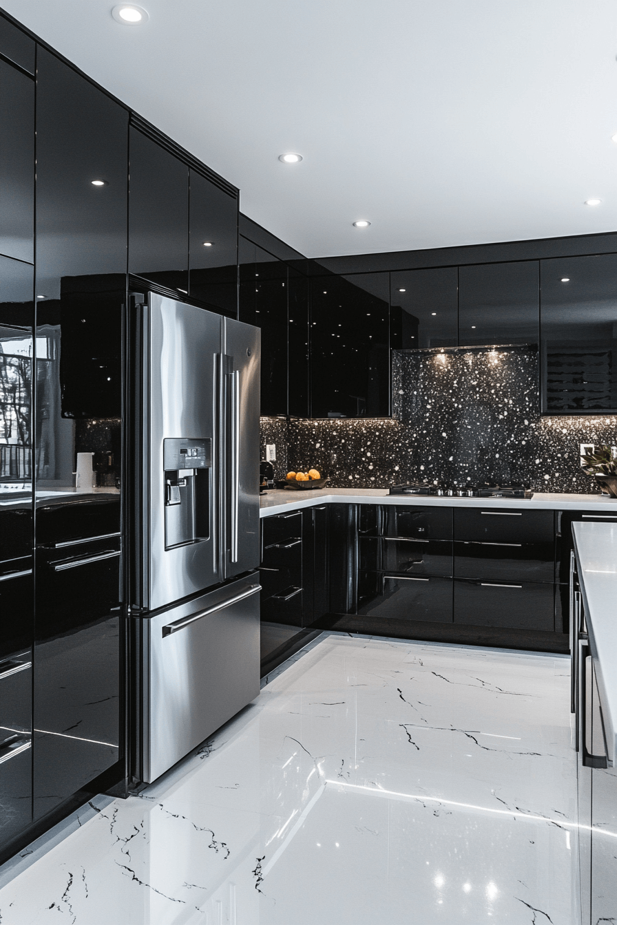 29 High Gloss Kitchen Cabinets to Brighten and Enlarge Your Space 12 high gloss kitchen cabinets