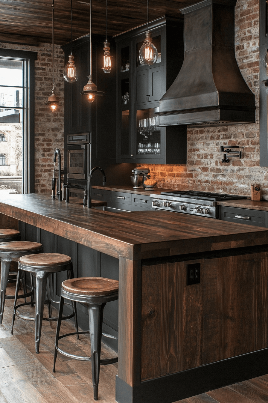 29 Dark Walnut Kitchen Cabinets That Radiate Rustic Refinement 12 dark walnut kitchen cabinets