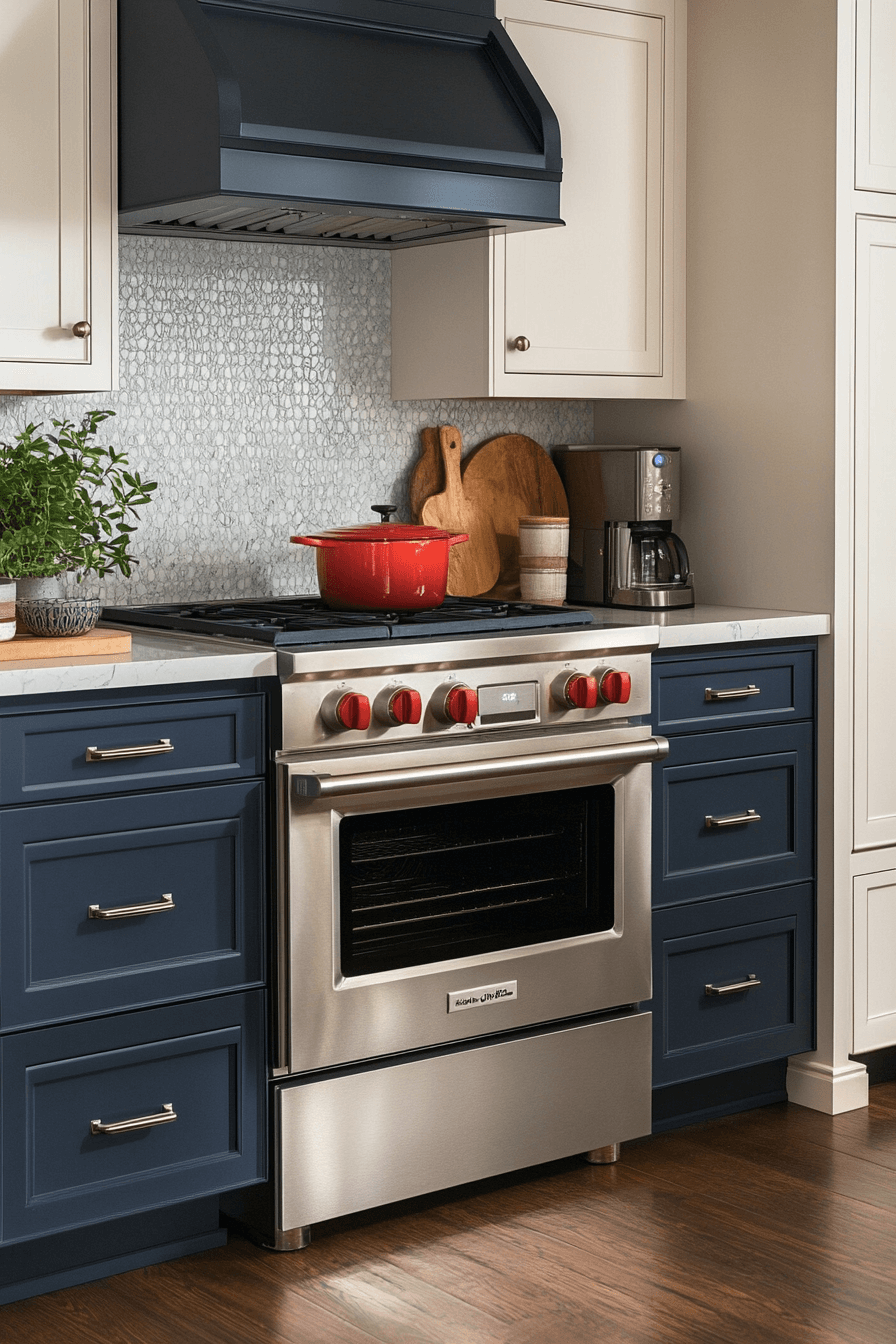 29 Blue Grey Kitchen Cabinets That Radiate Understated Beauty 13 blue grey kitchen cabinets