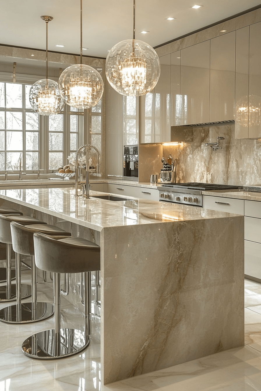 29 High Gloss Kitchen Cabinets to Brighten and Enlarge Your Space 13 high gloss kitchen cabinets