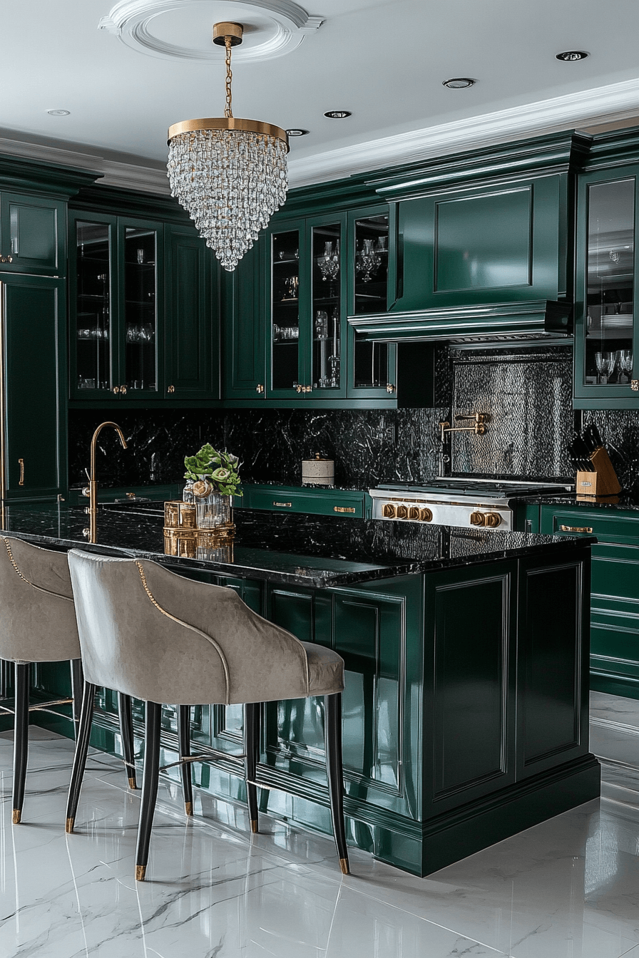 29 Pewter Green Kitchen Cabinets That Pair Beautifully with Neutrals 13 pewter green kitchen cabinets