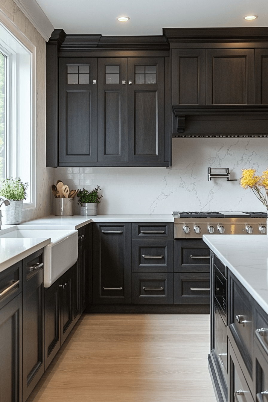 29 Dark Stained Kitchen Cabinets for Classic Meets Contemporary Flair 13 dark stained kitchen cabinets