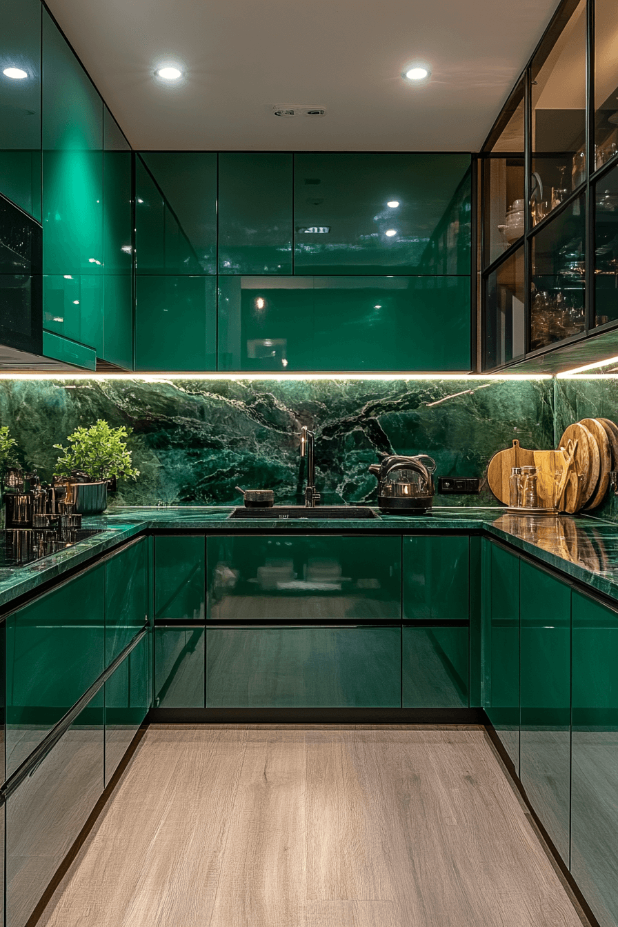 29 Emerald Green Kitchen Cabinets That Turn Ordinary Into Show-Stopping 13 emerald green kitchen cabinets