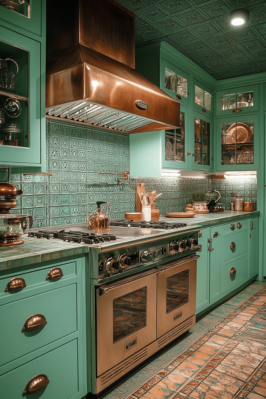 29 Mint Green Kitchen Cabinets That Add Freshness and Flair Instantly 14 mint green kitchen cabinets