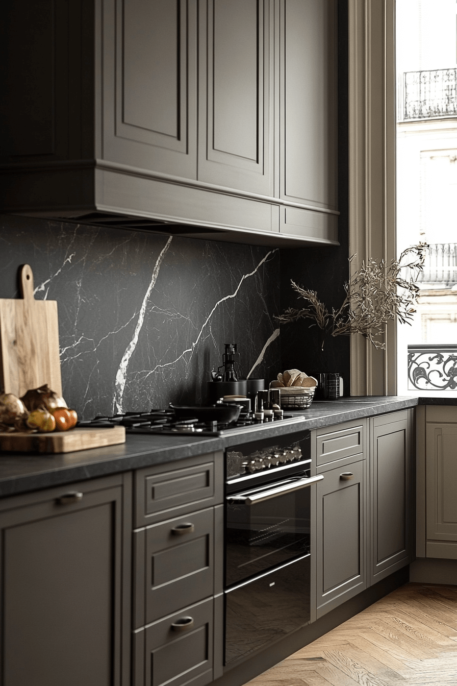 29 Dark Taupe Kitchen Cabinets That Bring Effortless Refinement Home 14 dark taupe kitchen cabinets