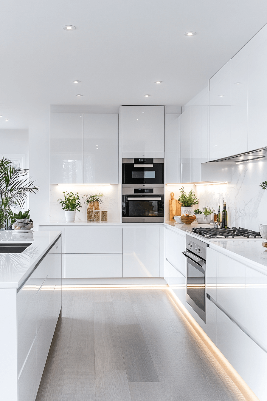 29 High Gloss Kitchen Cabinets to Brighten and Enlarge Your Space 14 high gloss kitchen cabinets