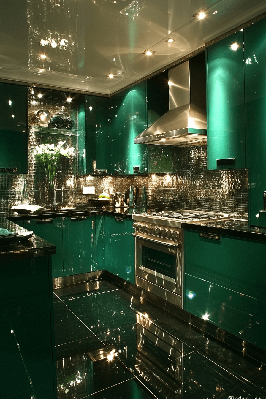 29 Emerald Green Kitchen Cabinets That Turn Ordinary Into Show-Stopping 15 emerald green kitchen cabinets