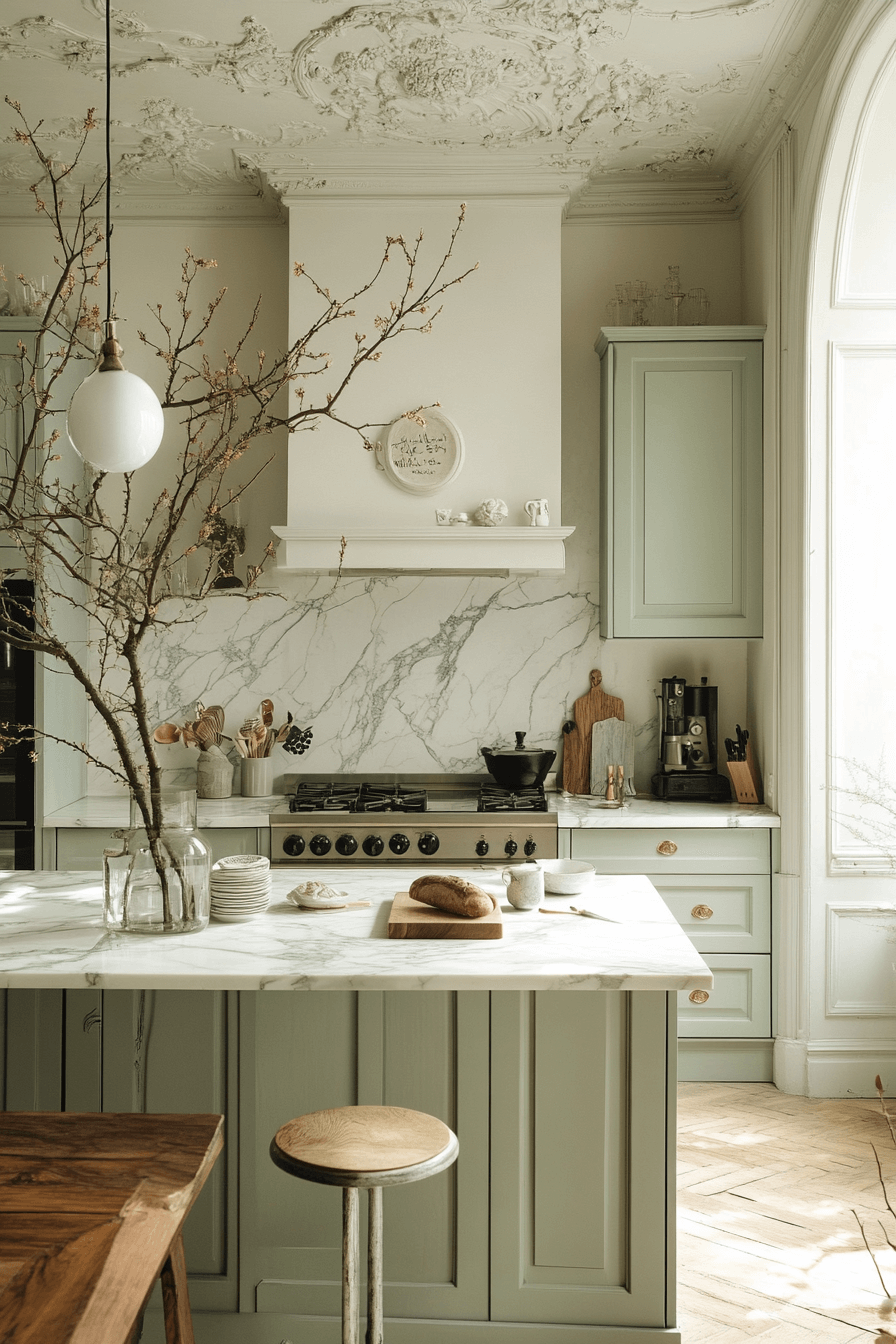 29 Mint Green Kitchen Cabinets That Add Freshness and Flair Instantly 15 mint green kitchen cabinets