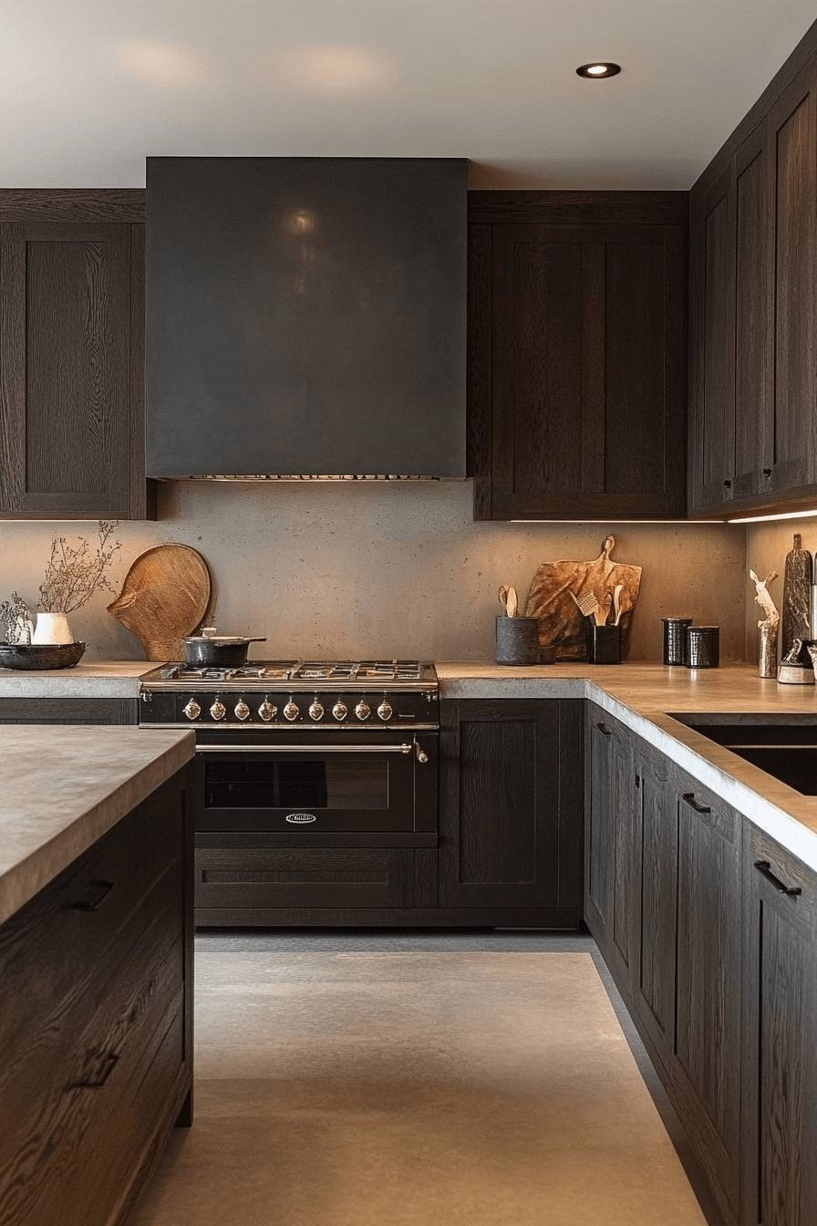 29 Dark Stained Kitchen Cabinets for Classic Meets Contemporary Flair 16 dark stained kitchen cabinets