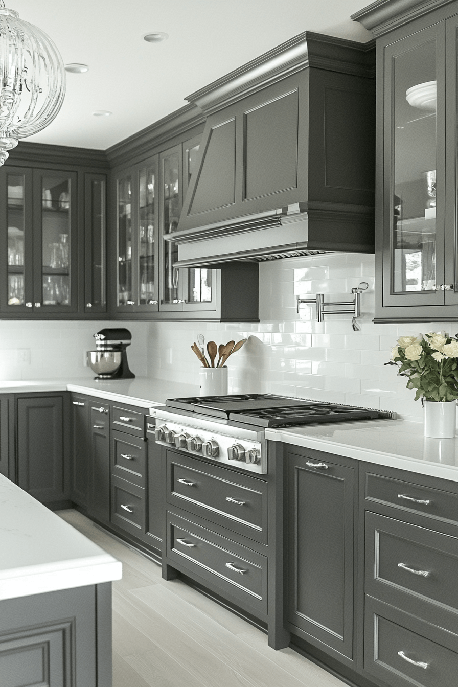 29 Charcoal Kitchen Cabinets to Add Rich Texture and Balance 16 charcoal kitchen cabinets