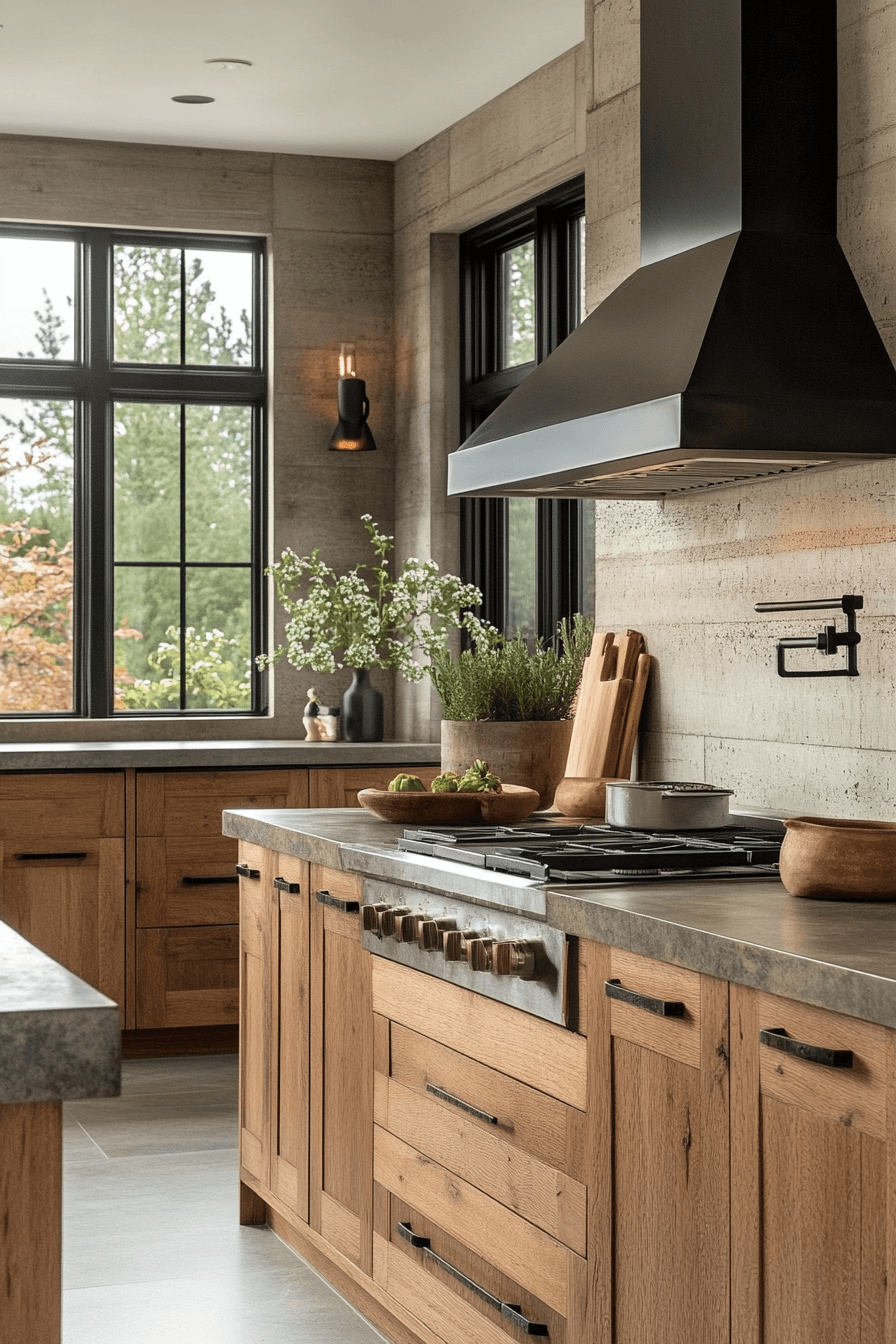 29 Dark Oak Kitchen Cabinets That Highlight Natural Beauty 16 dark oak kitchen cabinets