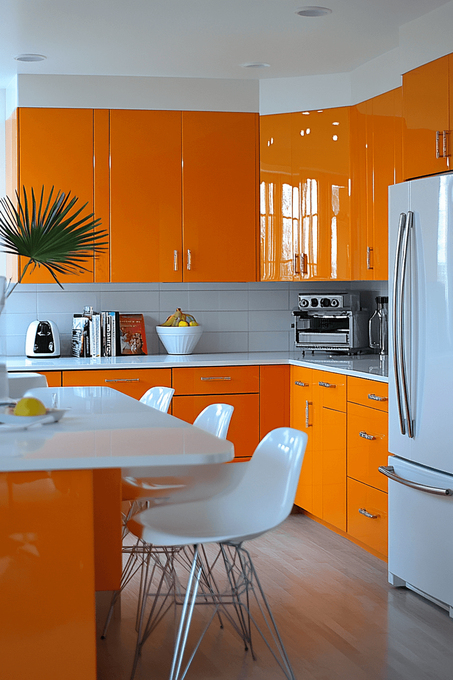 29 High Gloss Kitchen Cabinets to Brighten and Enlarge Your Space 16 high gloss kitchen cabinets