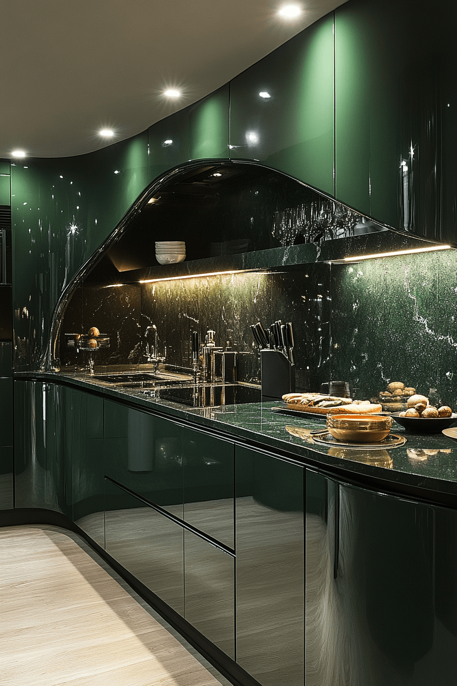 29 Emerald Green Kitchen Cabinets That Turn Ordinary Into Show-Stopping 16 emerald green kitchen cabinets