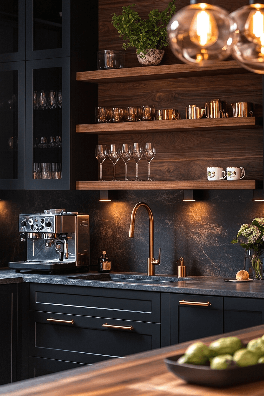 29 Dark Walnut Kitchen Cabinets That Radiate Rustic Refinement 17 dark walnut kitchen cabinets