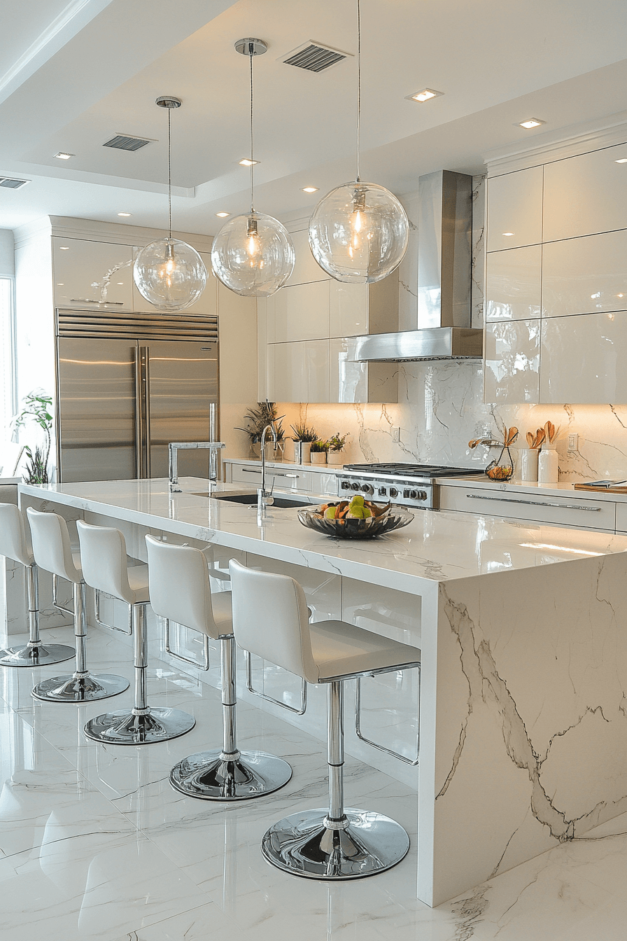 29 High Gloss Kitchen Cabinets to Brighten and Enlarge Your Space 18 high gloss kitchen cabinets