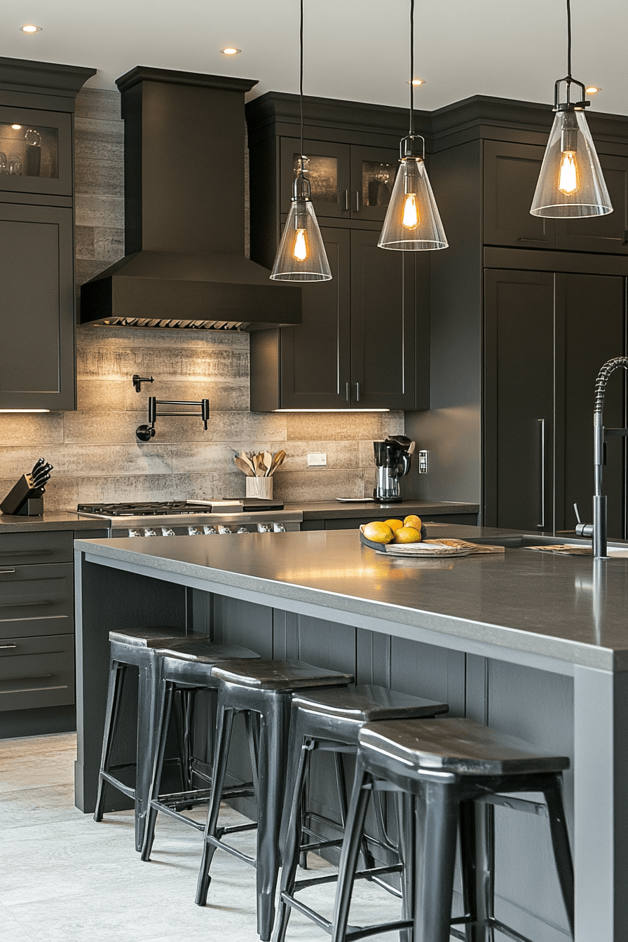 29 Dark Taupe Kitchen Cabinets That Bring Effortless Refinement Home 18 dark taupe kitchen cabinets