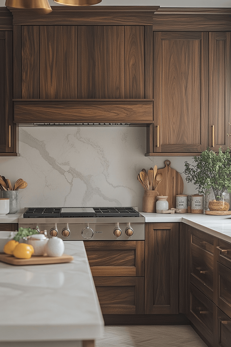 29 Dark Walnut Kitchen Cabinets That Radiate Rustic Refinement 18 dark walnut kitchen cabinets