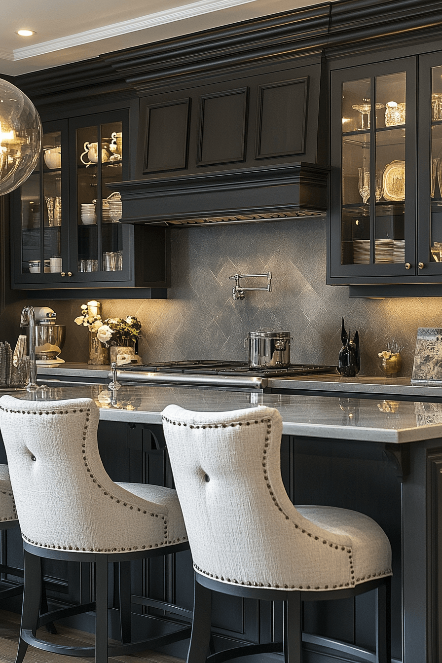 29 Charcoal Kitchen Cabinets to Add Rich Texture and Balance 19 charcoal kitchen cabinets