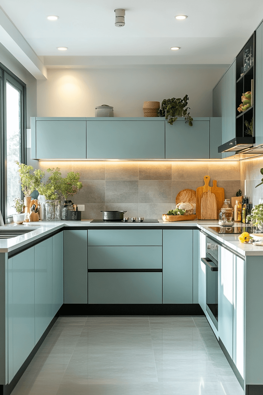 29 Mint Green Kitchen Cabinets That Add Freshness and Flair Instantly 19 mint green kitchen cabinets