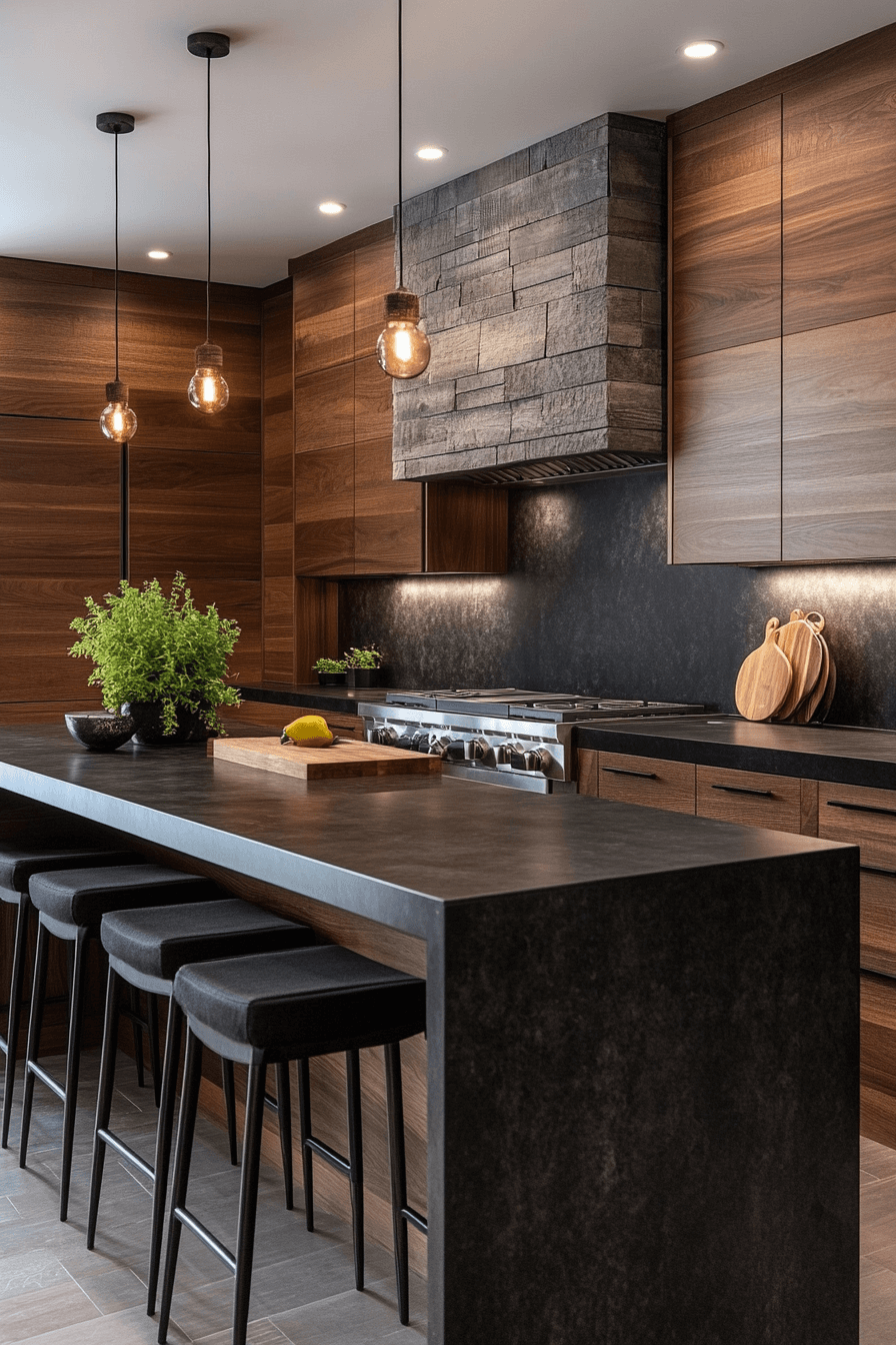 29 Dark Oak Kitchen Cabinets That Highlight Natural Beauty 2 dark oak kitchen cabinets