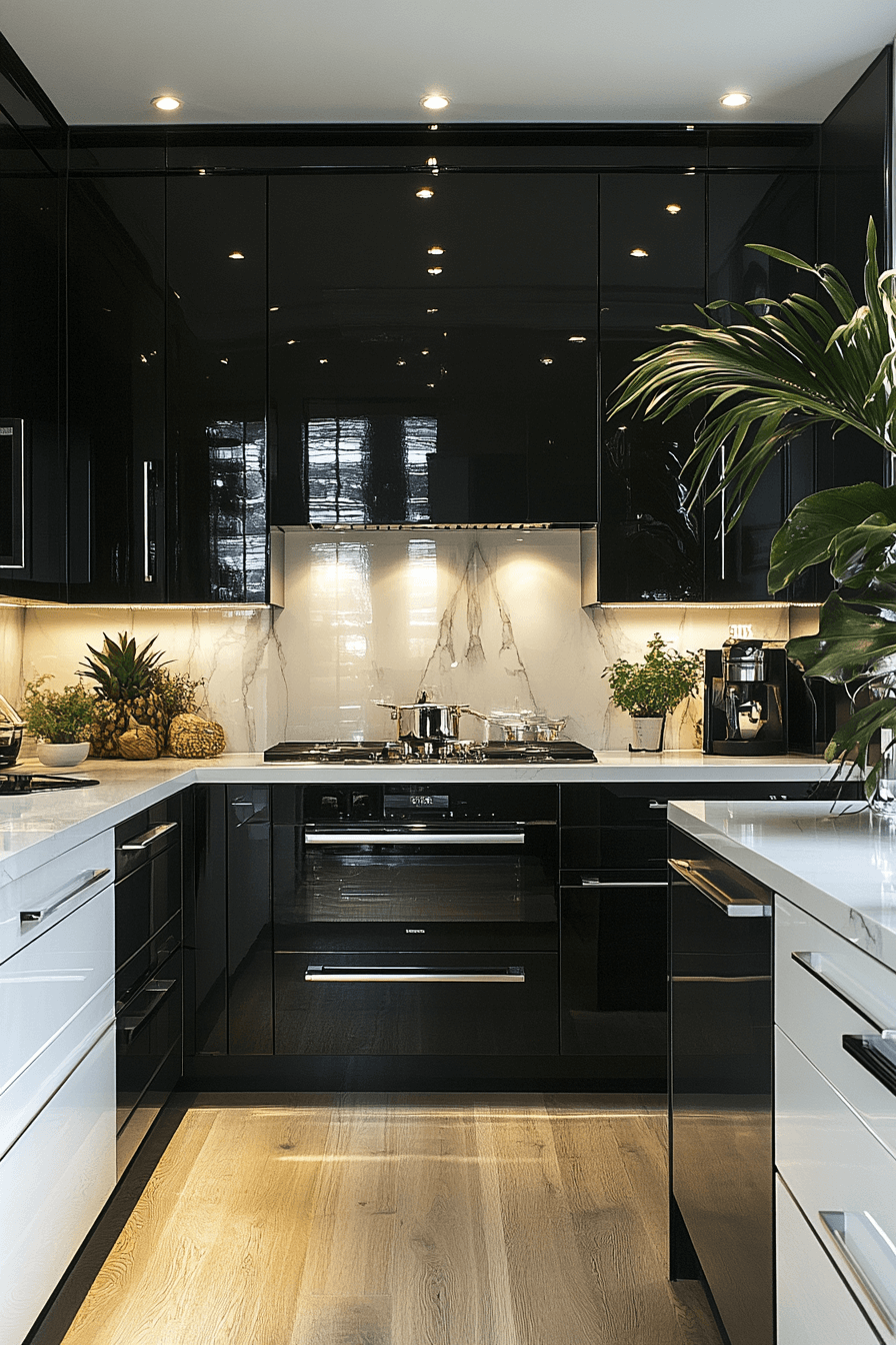 29 High Gloss Kitchen Cabinets to Brighten and Enlarge Your Space 20 high gloss kitchen cabinets