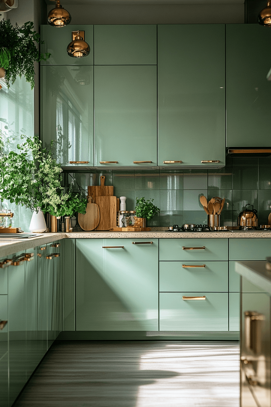29 Mint Green Kitchen Cabinets That Add Freshness and Flair Instantly 20 mint green kitchen cabinets