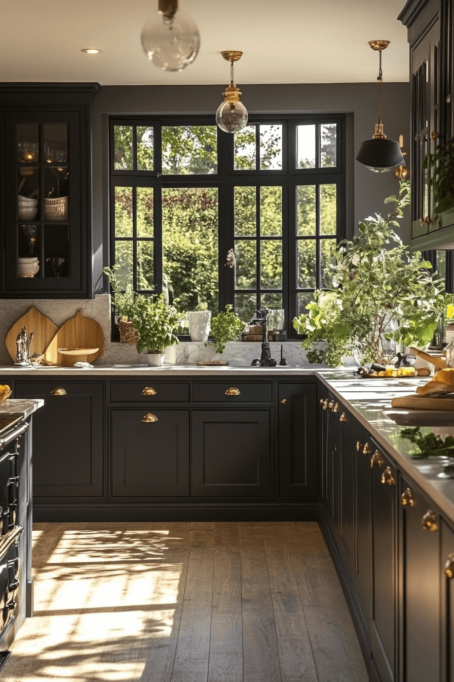 29 Charcoal Kitchen Cabinets to Add Rich Texture and Balance 21 charcoal kitchen cabinets