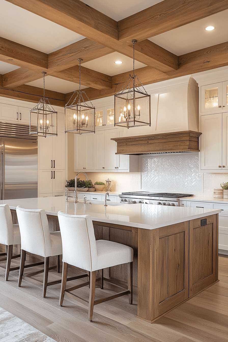 29 White and Wood Kitchen Cabinets to Brighten Your Home with Style 21 white and wood kitchen cabinets