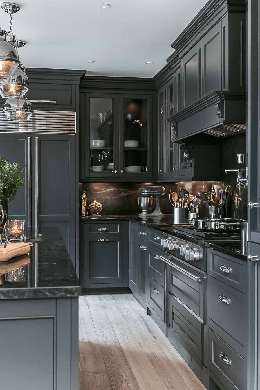 29 Charcoal Gray Kitchen Cabinets to Inspire a Stylish Kitchen Upgrade 21 charcoal gray kitchen cabinets