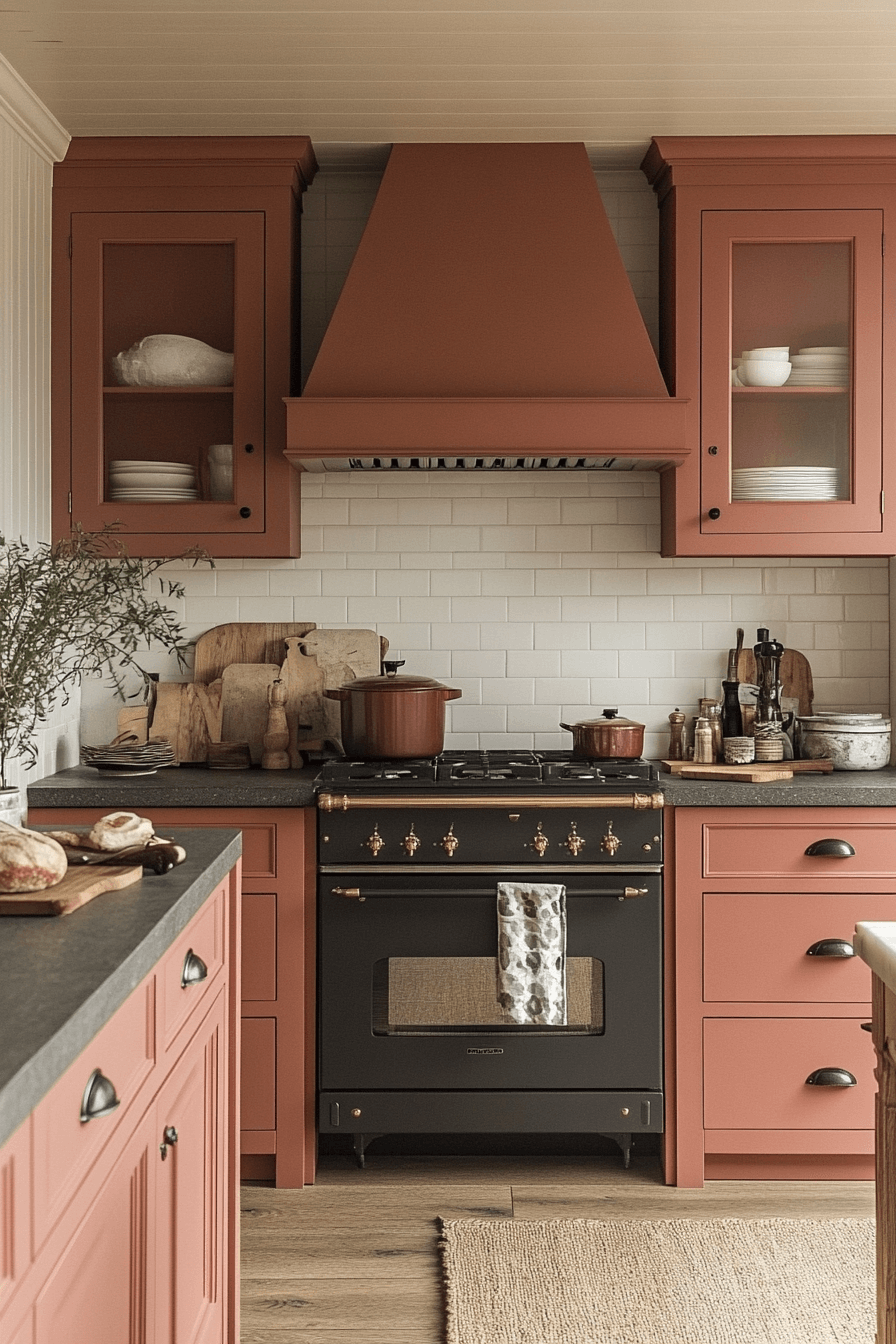 29 Terracotta Kitchen Cabinets for a Warm and Welcoming Kitchen Vibe 22 terracotta kitchen cabinets