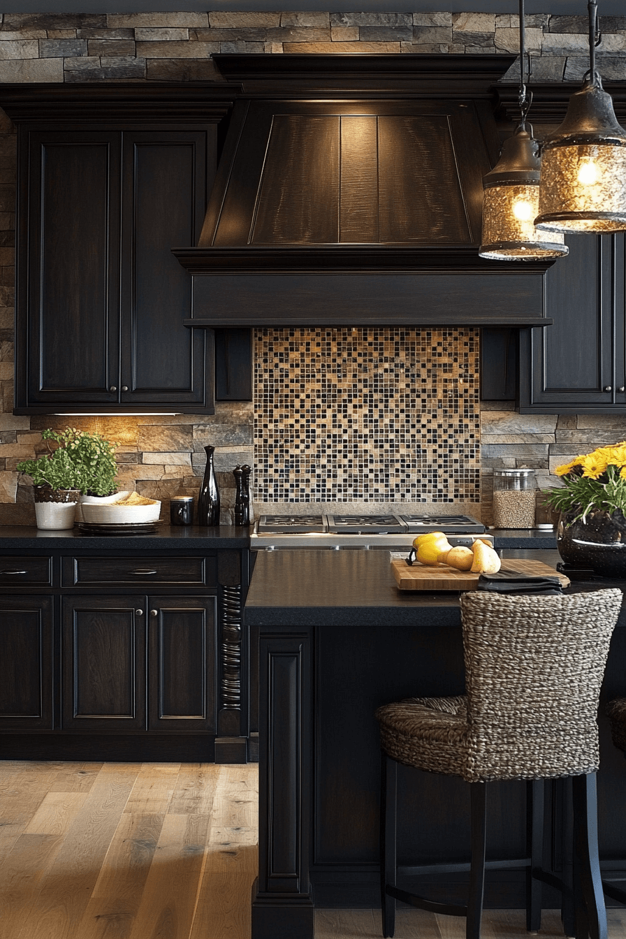 29 Dark Stained Kitchen Cabinets for Classic Meets Contemporary Flair 22 dark stained kitchen cabinets