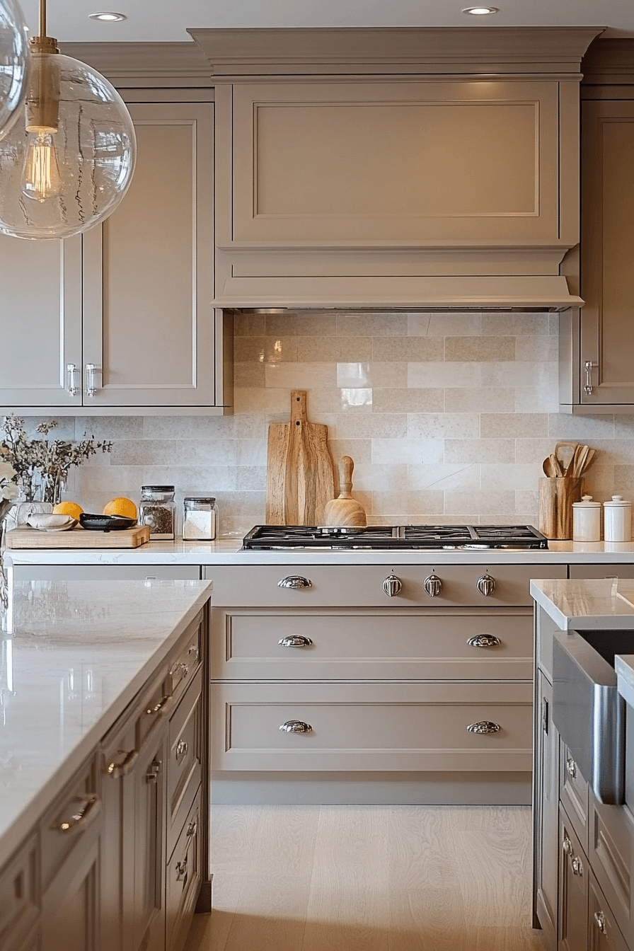 29 Dark Taupe Kitchen Cabinets That Bring Effortless Refinement Home 22 dark taupe kitchen cabinets