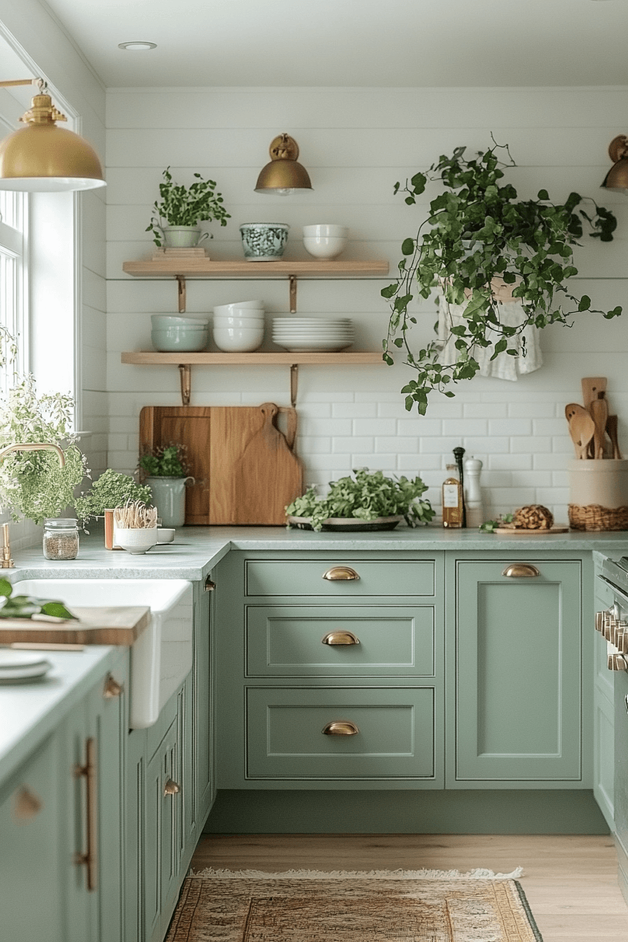 29 Mint Green Kitchen Cabinets That Add Freshness and Flair Instantly 23 mint green kitchen cabinets