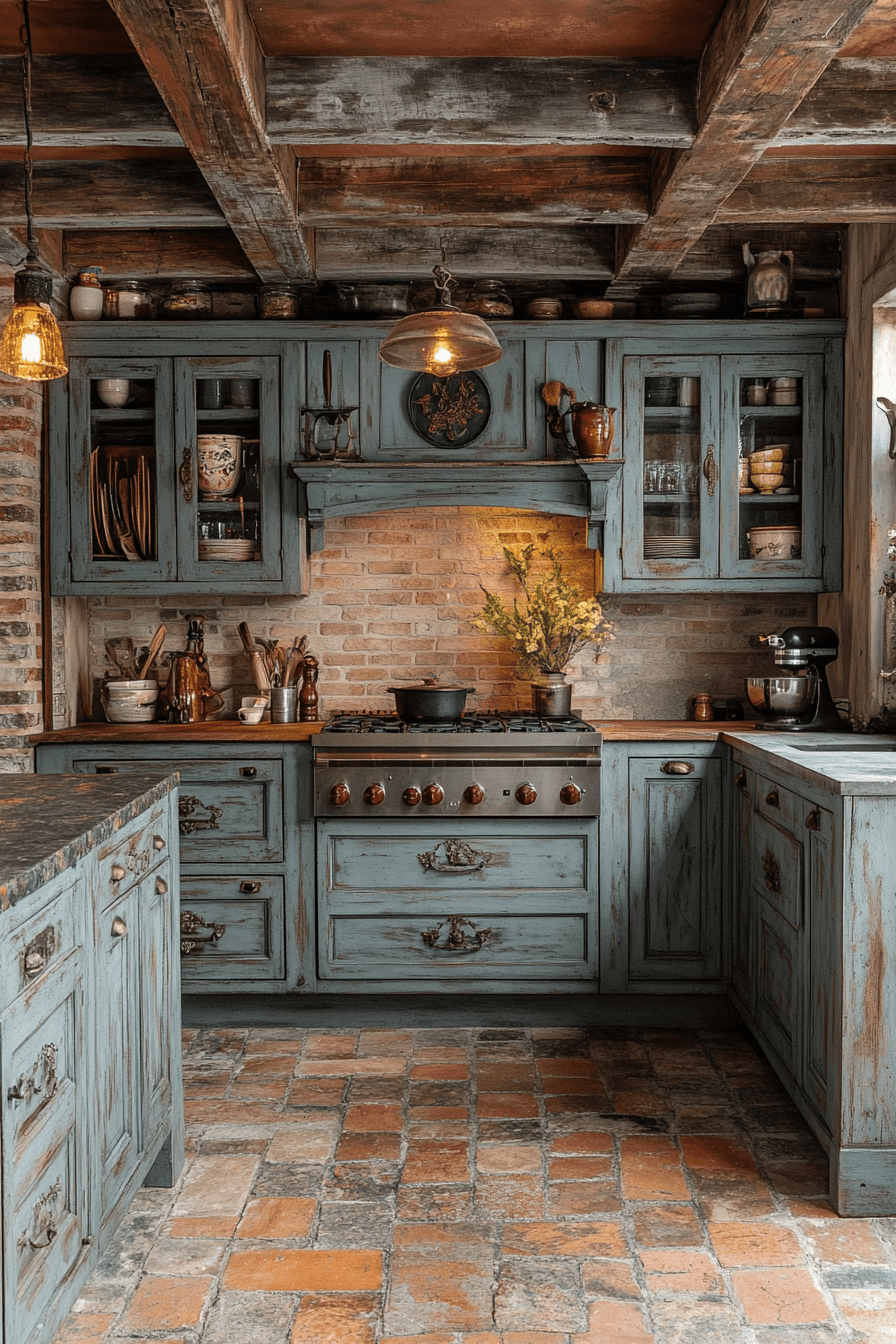 29 Vintage Kitchen Cabinets That Radiate Wholesome Simplicity 23 vintage kitchen cabinets