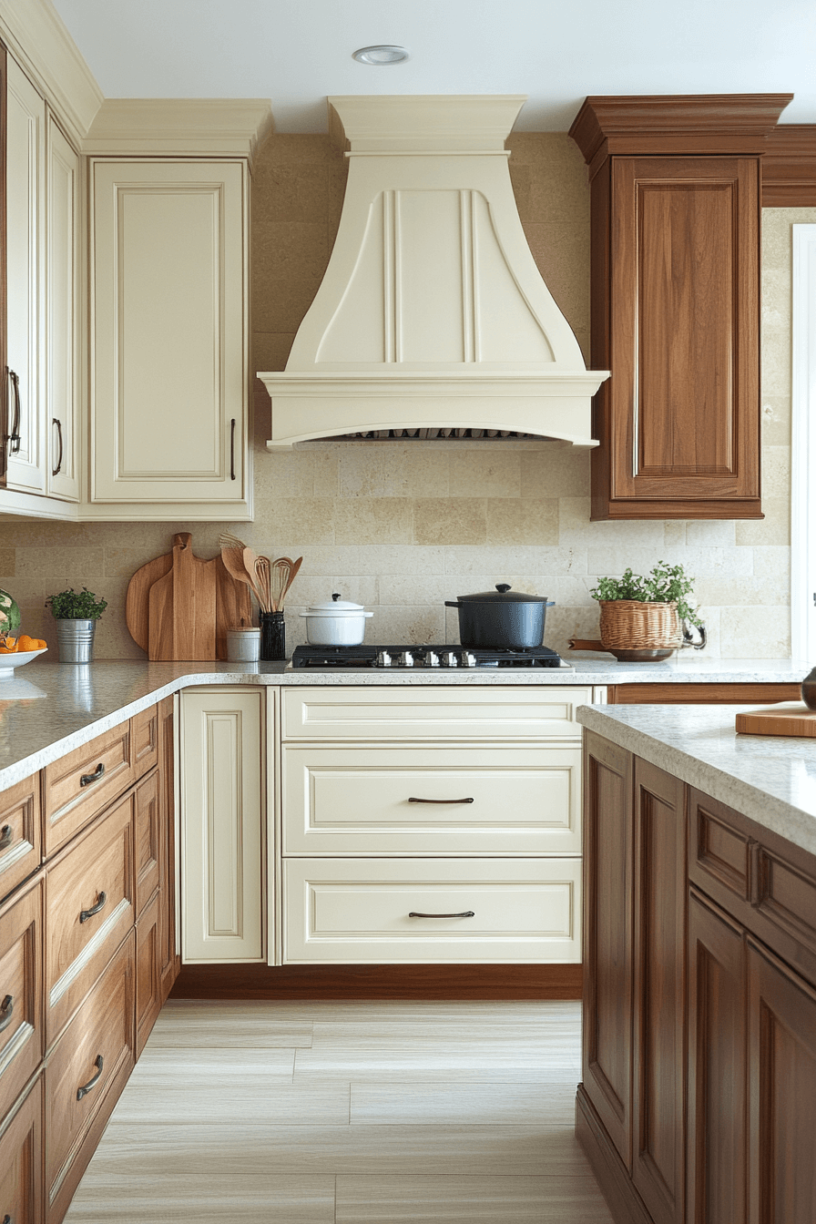 29 White and Wood Kitchen Cabinets to Brighten Your Home with Style 23 white and wood kitchen cabinets