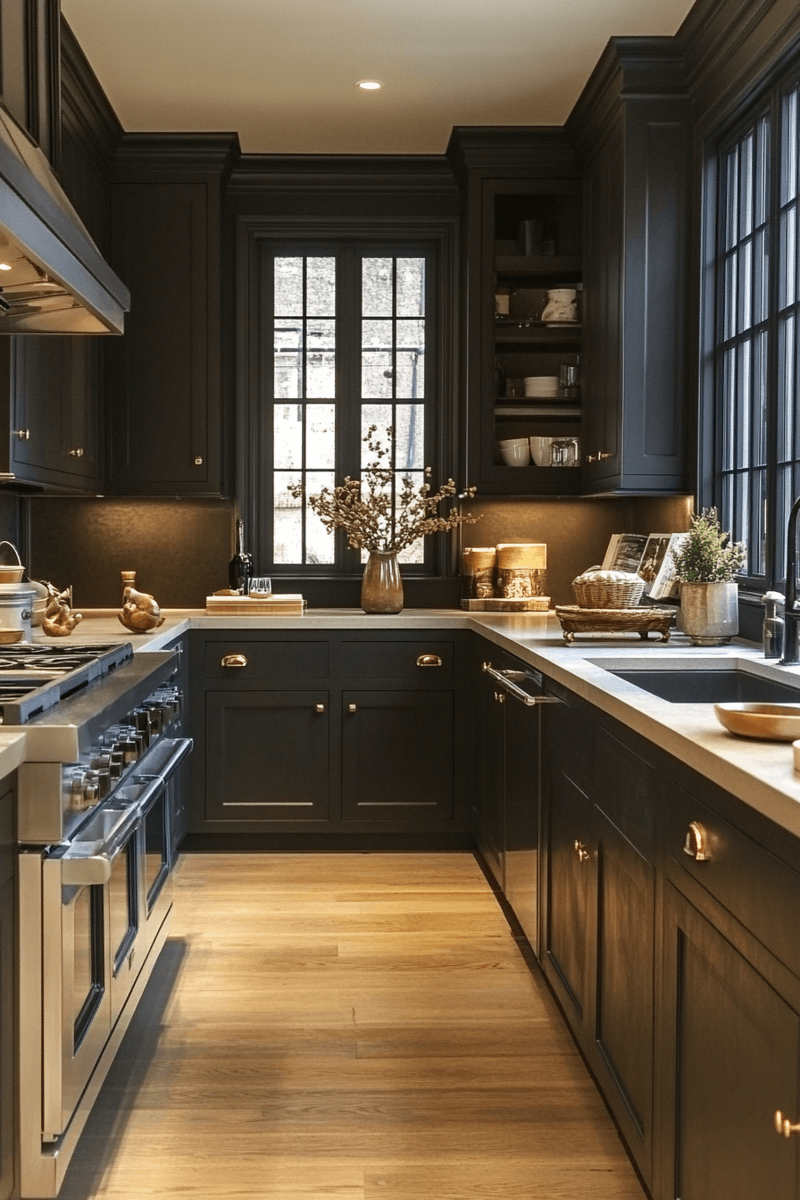 29 Dark Taupe Kitchen Cabinets That Bring Effortless Refinement Home 24 dark taupe kitchen cabinets