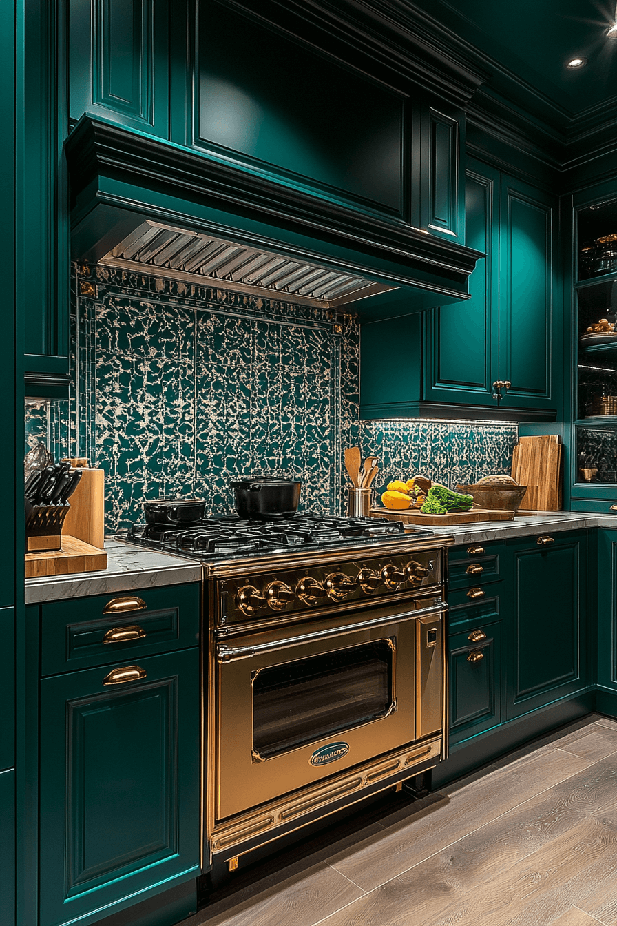 29 Emerald Green Kitchen Cabinets That Turn Ordinary Into Show-Stopping 25 emerald green kitchen cabinets