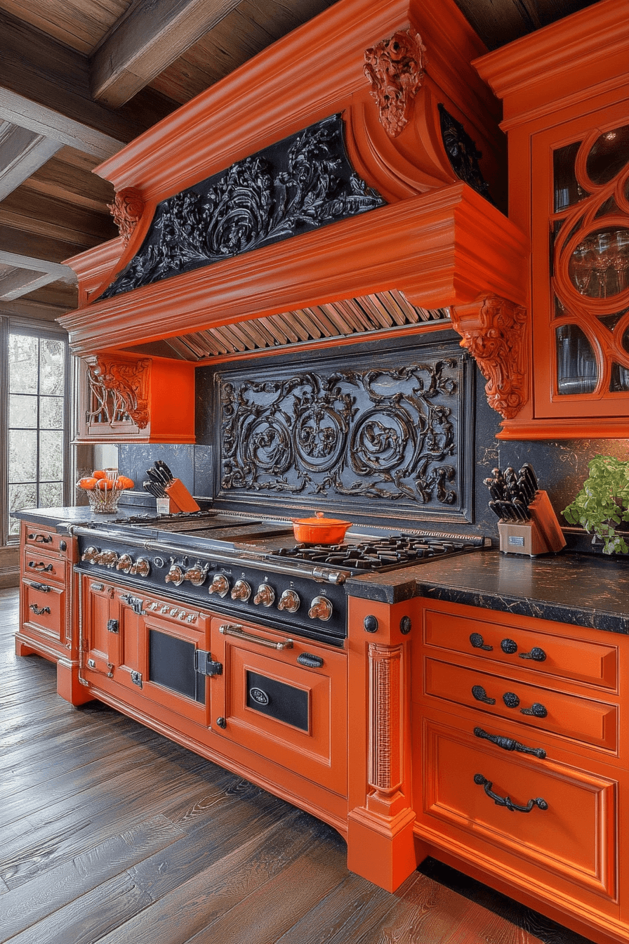 29 Orange Kitchen Cabinets That Spark Energy and Style 25 orange kitchen cabinets