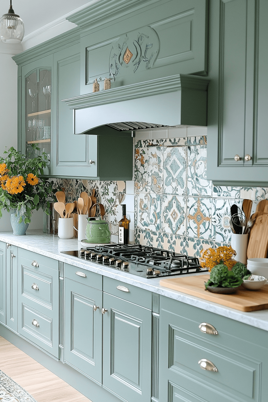 29 Clary Sage Kitchen Cabinets to Soften and Brighten Any Style 26 clary sage kitchen cabinets
