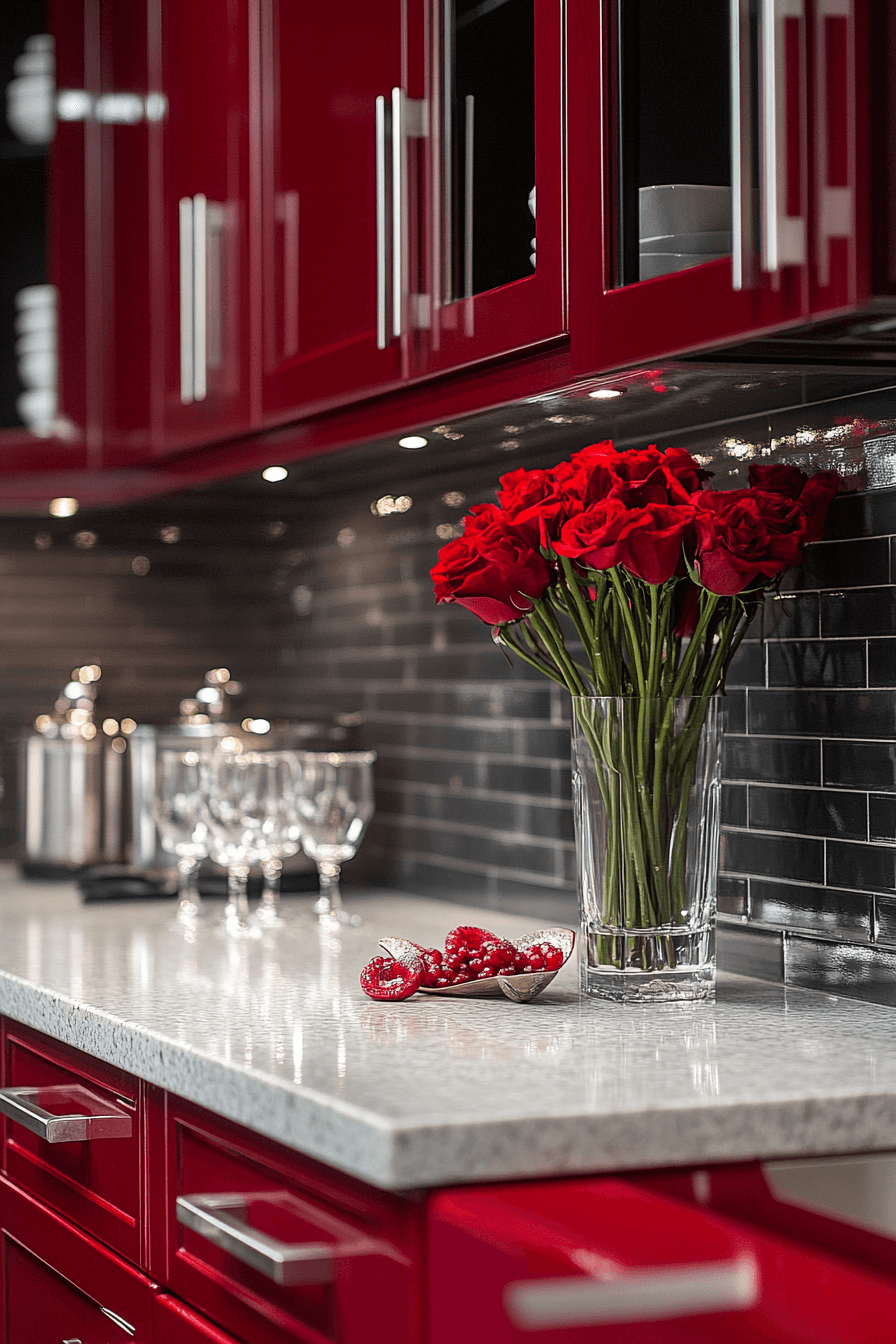 29 High Gloss Kitchen Cabinets to Brighten and Enlarge Your Space 26 high gloss kitchen cabinets