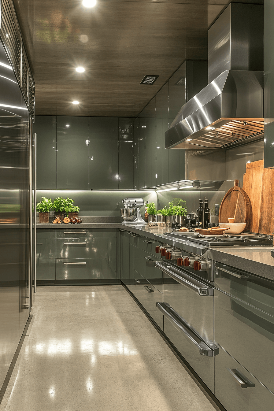 29 Pewter Green Kitchen Cabinets That Pair Beautifully with Neutrals 26 pewter green kitchen cabinets