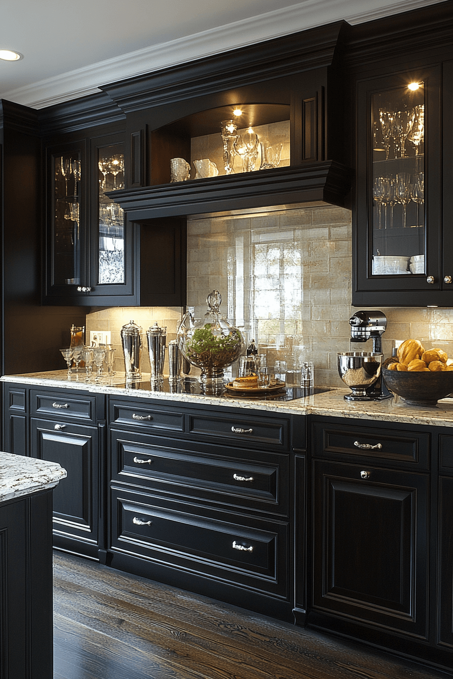 29 Dark Walnut Kitchen Cabinets That Radiate Rustic Refinement 27 dark walnut kitchen cabinets