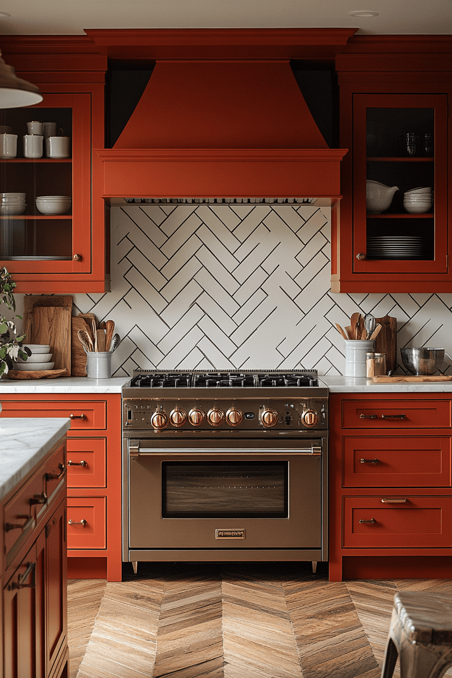 29 Terracotta Kitchen Cabinets for a Warm and Welcoming Kitchen Vibe 28 terracotta kitchen cabinets