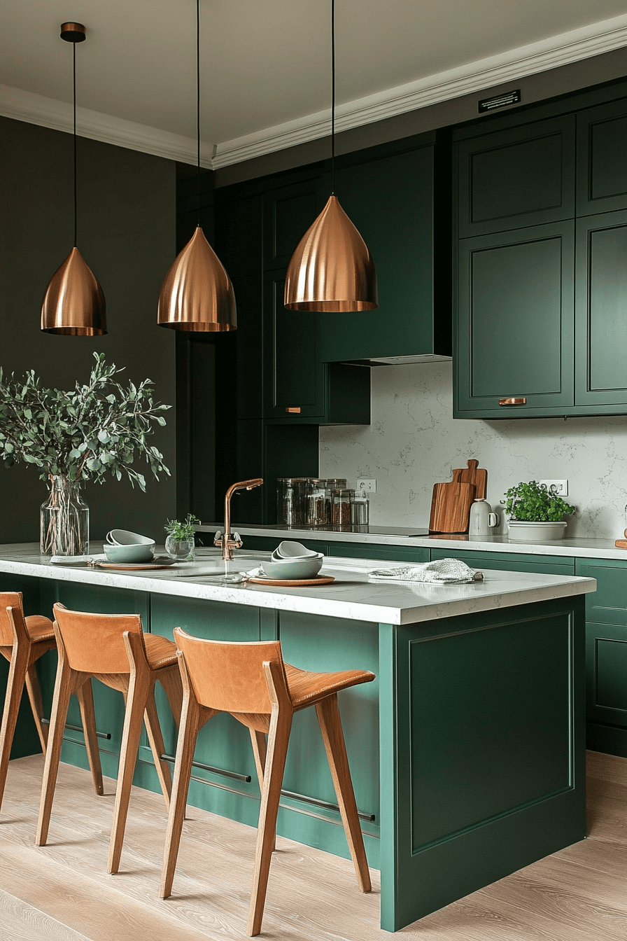 29 Emerald Green Kitchen Cabinets That Turn Ordinary Into Show-Stopping 28 emerald green kitchen cabinets