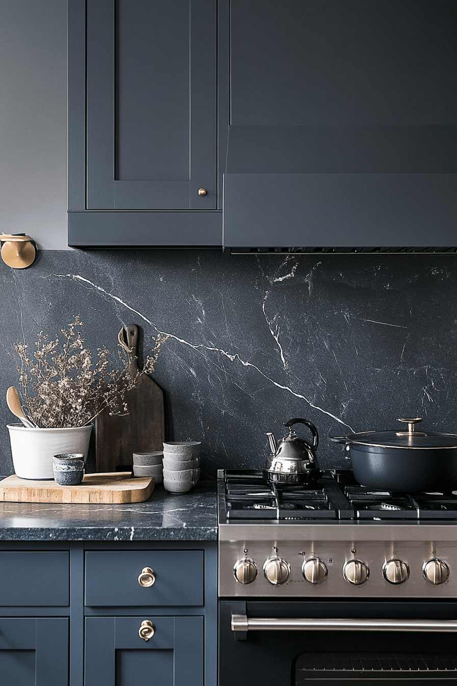 29 Blue Grey Kitchen Cabinets That Radiate Understated Beauty 28 blue grey kitchen cabinets