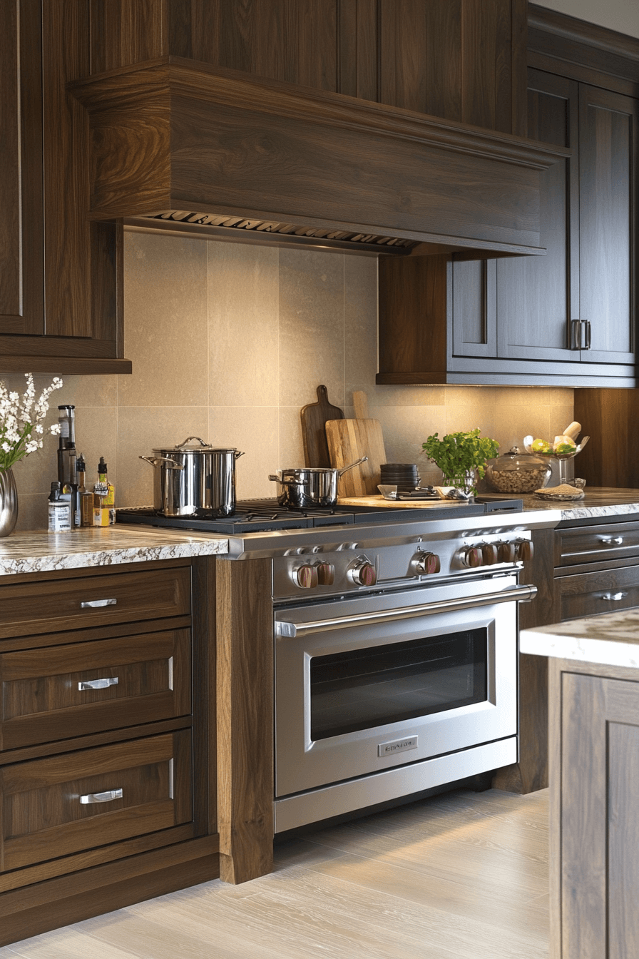 29 Dark Stained Kitchen Cabinets for Classic Meets Contemporary Flair 28 dark stained kitchen cabinets