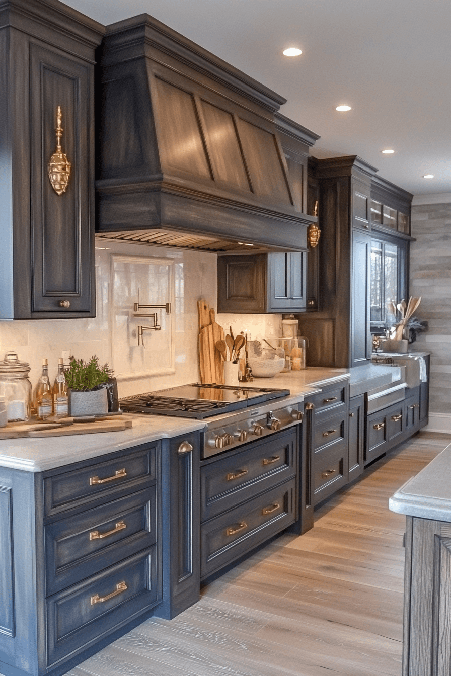 29 Dark Taupe Kitchen Cabinets That Bring Effortless Refinement Home 29 dark taupe kitchen cabinets