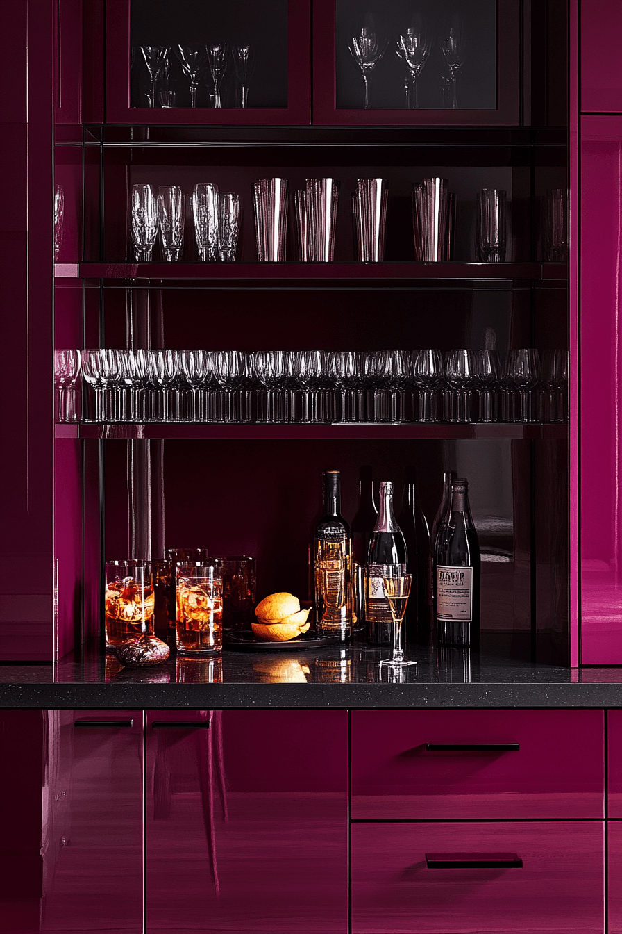 29 High Gloss Kitchen Cabinets to Brighten and Enlarge Your Space 29 high gloss kitchen cabinets