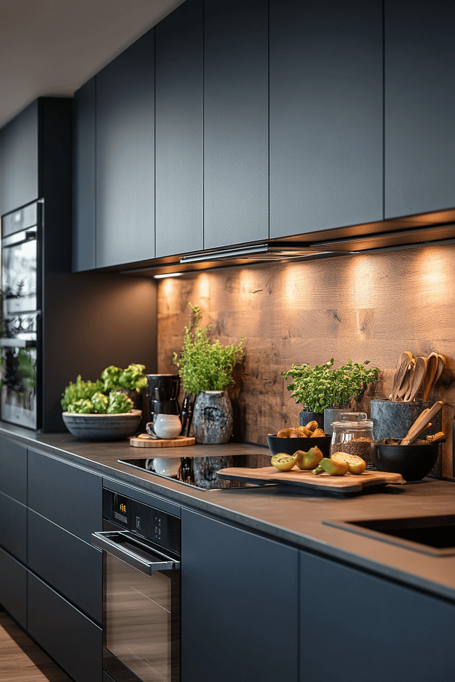 29 Blue Grey Kitchen Cabinets That Radiate Understated Beauty 29 blue grey kitchen cabinets