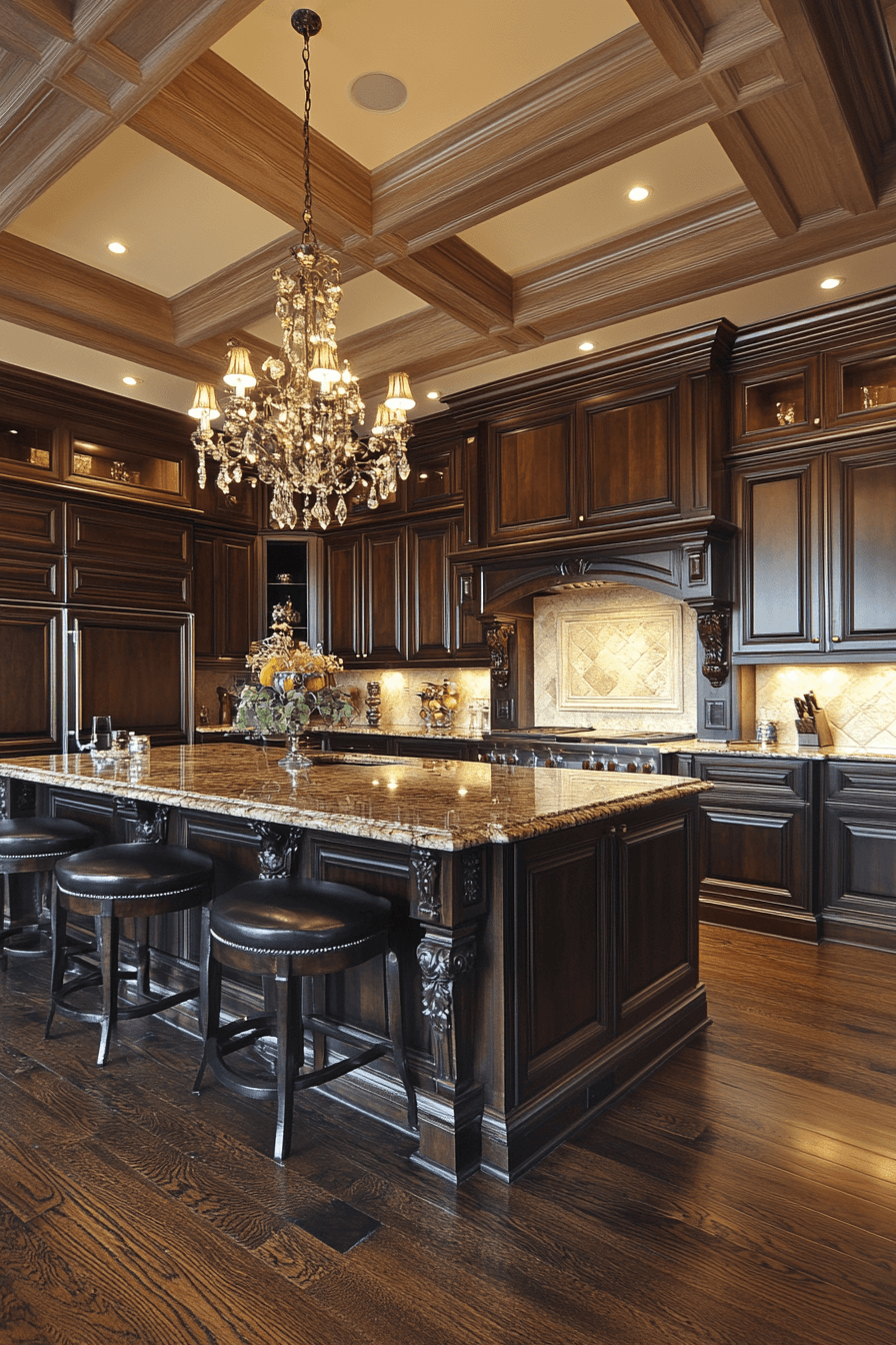 29 Dark Walnut Kitchen Cabinets That Radiate Rustic Refinement 29 dark walnut kitchen cabinets